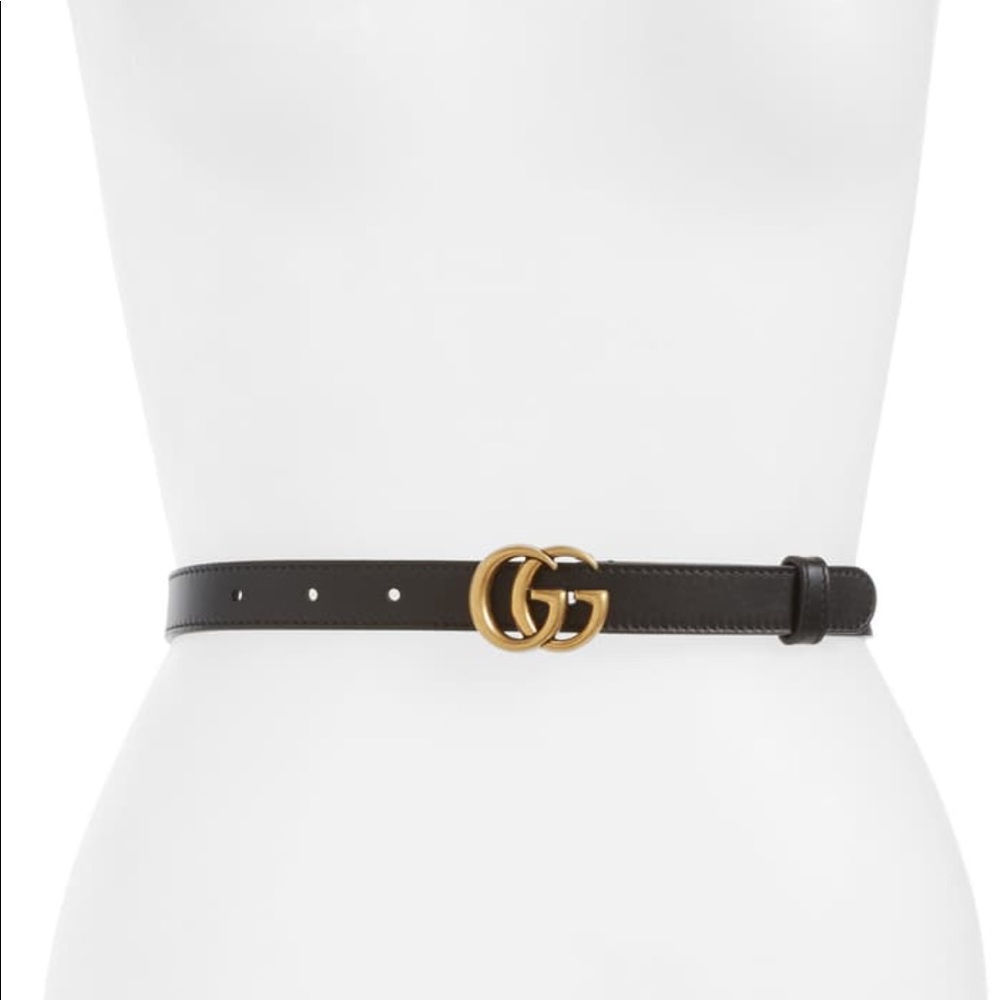 Thin Gucci Belt 85-34